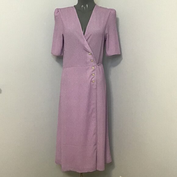 Rouje Gabin Purple Dress Size M - Picture 1 of 14